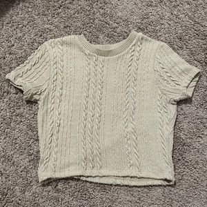Zara Knitted brown top
